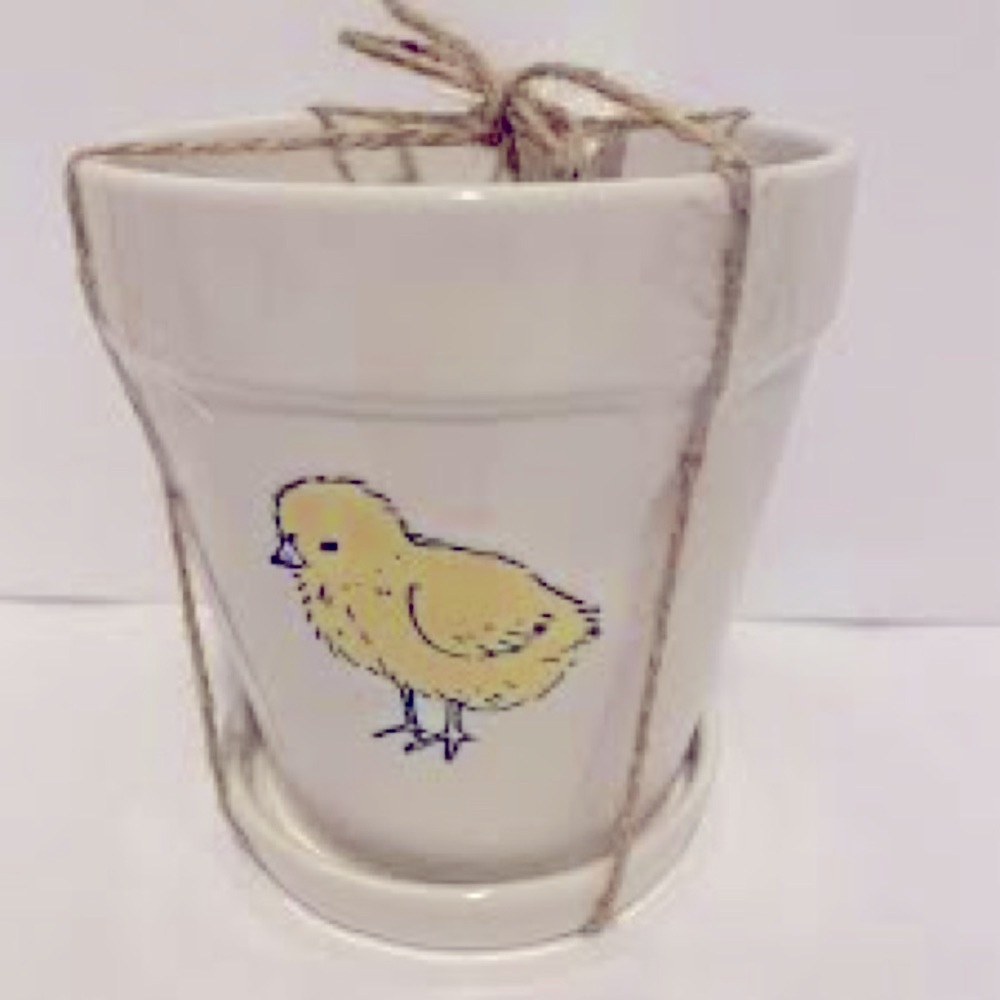 NEW Rae Dunn Happy Spring Flower Pot - Picture 2 of 2
